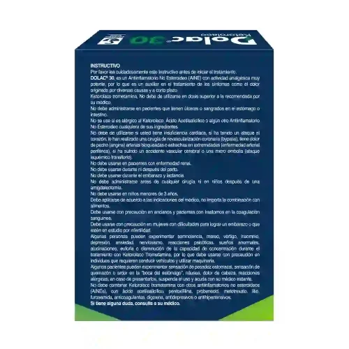 Dolac 30 Mg Con 6 Tabletas Sublinguales