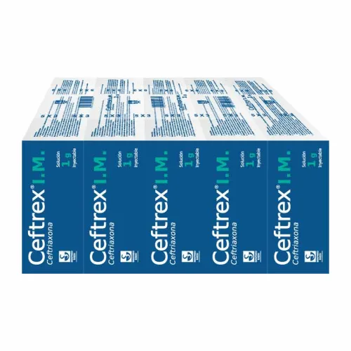 Ceftrex Im 1 G Solución Inyectable Pack 5 Viales