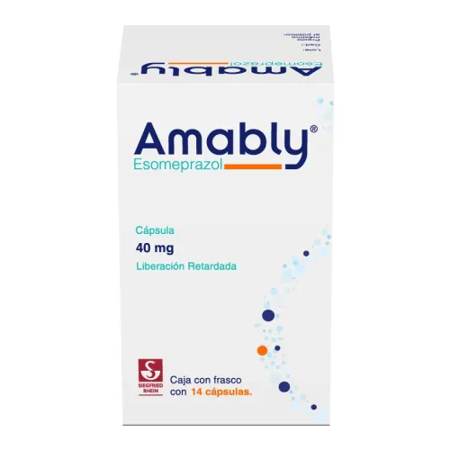 Amably 40 Mg – Frasco Con 14 Cápsulas (Esomeprazol)