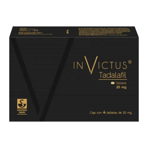 Comprar Invictus 20 Mg Con 4 Tabletas