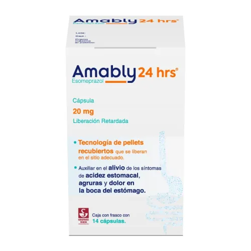 Comprar Amably 24 Hrs 20 Mg Con 14 Cápsulas