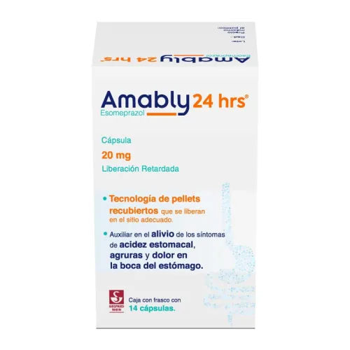 Comprar Amably 24 Hrs 20 Mg Con 14 Cápsulas