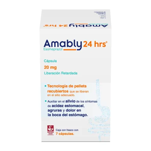 Comprar Amably 24 Hrs 20 Mg Con 7 Cápsulas