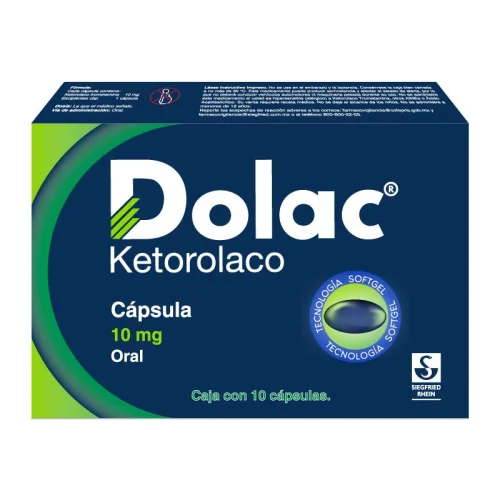 Comprar Dolac 10 Mg Con 20 Cápsulas