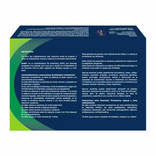 Dolac 10 Mg – Caja Con 20 Cápsulas (Ketorolaco)
