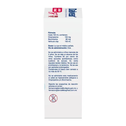 Dalvear Sf 150/80 Mg Jarabe Infantil Sabor Fresa 120 Ml