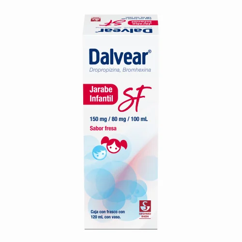 Dalvear Sf 150/80 Mg Jarabe Infantil Sabor Fresa 120 Ml