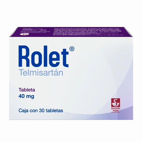 Rolet 40 Mg – Caja Con 30 Tabletas (Telmisartán)