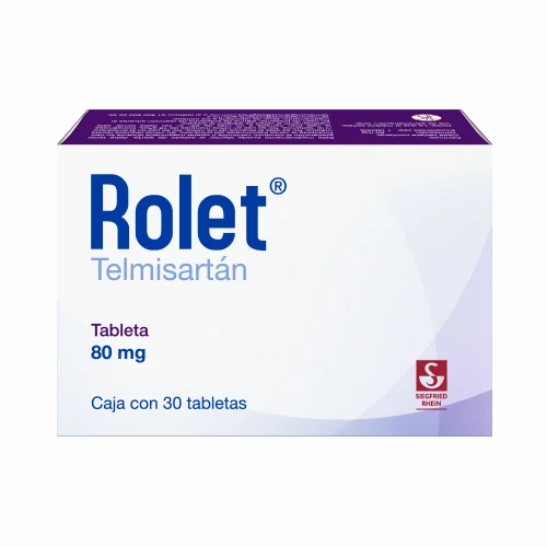 Rolet 80 Mg – Caja Con 30 Tabletas (Telmisartán)
