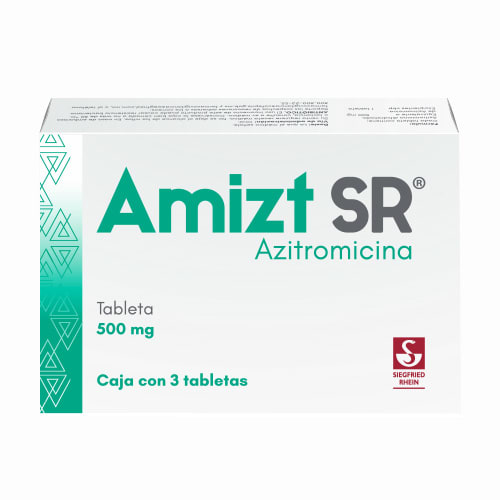 Amizt Sr 500 Mg – Caja Con 3 Tabletas (Azitromicina)