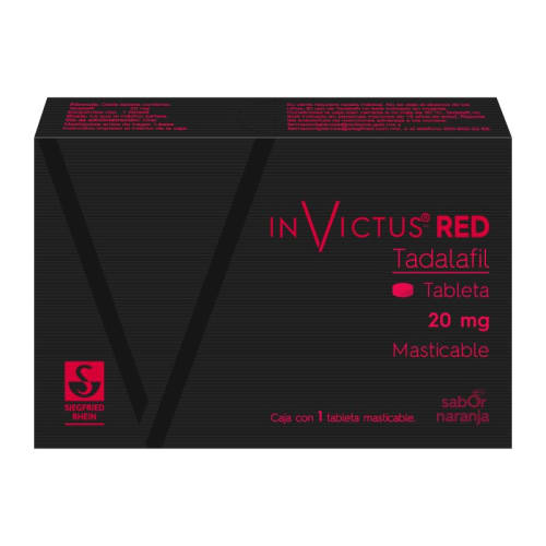 Comprar Invictus Red 20 Mg Con 1 Tableta Masticable