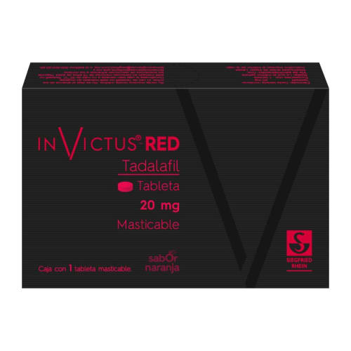 Comprar Invictus Red 20 Mg Con 1 Tableta Masticable