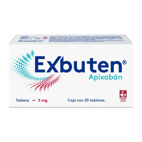 Exbuten 5 mg con 20 tabletas