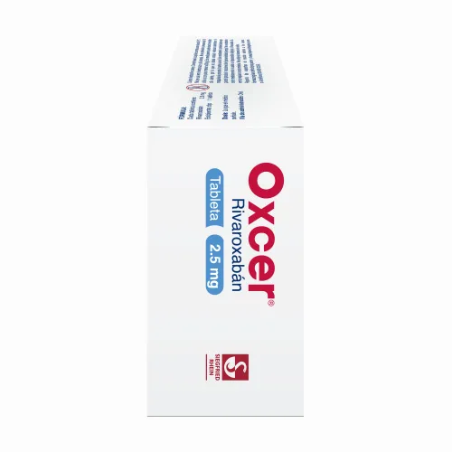 Oxcer 2.5 Mg – Caja Con 56 Tabletas (Rivaroxabán)