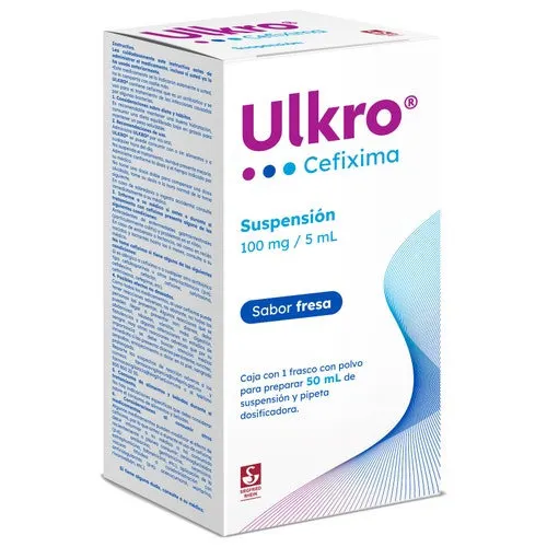 Ulkro Cefixima 100 Mg Con 50 Ml