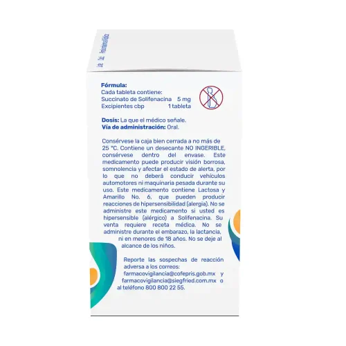 Daterisina 5 Mg Con 30 Tabletas