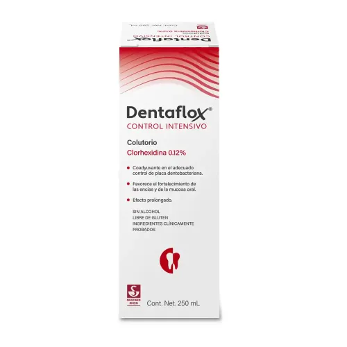 Dentaflox Enjuague Bucal Control Intensivo Con 250 Ml