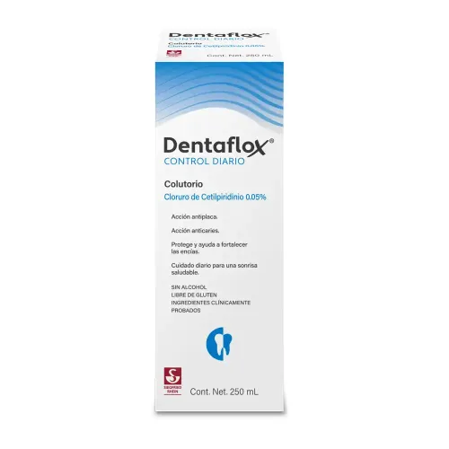 Dentaflox Enjuague Bucal Control Diario Con 250 Ml