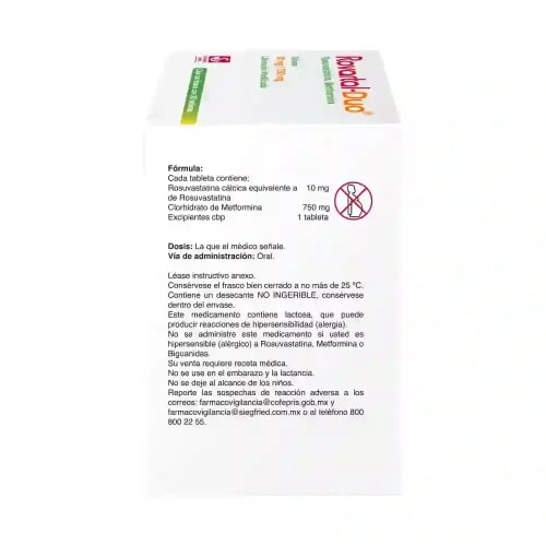 Rovartal Duo 10/750 Mg Con 30 Tabletas