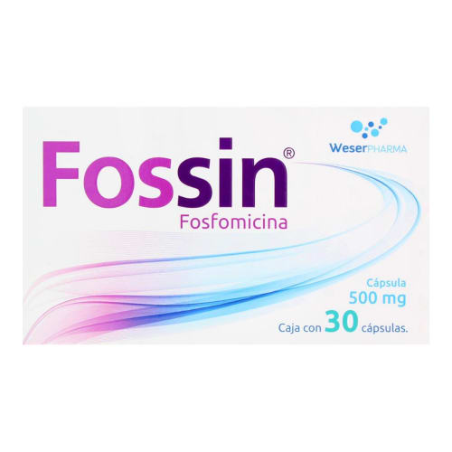 Fossin Fosfomicina 500 Mg Con 30 Cápsulas