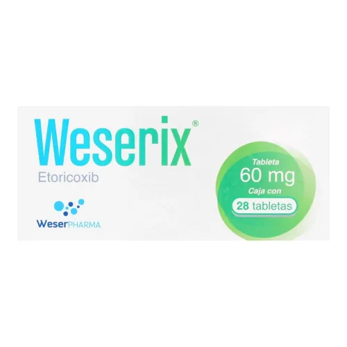 Comprar Weserix 60 Mg Con 28 Tabletas