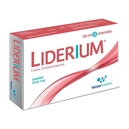 Liderium 125 Mg / 5 Mg Con 30 Comprimidos