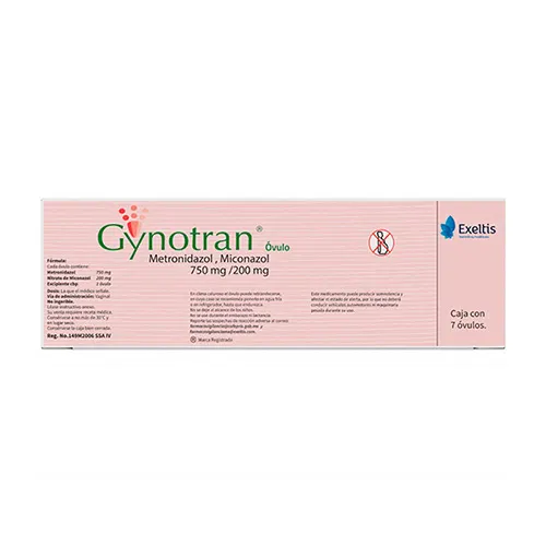 Gynotran 750/200 Mg Con 7 Óvulos Vaginales