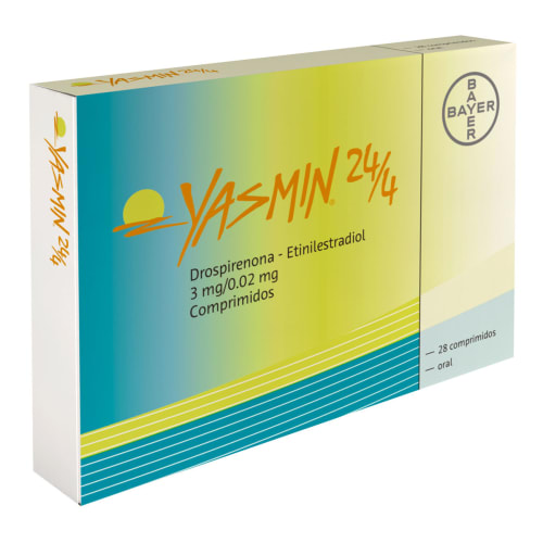 Comprar Yasmin 24/4 3/0.02 Mg 28 Comprimidos