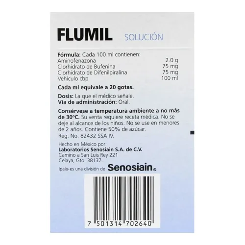 Comprar Flumil 2000/75/75 Mg Solución Gotas 15 Ml