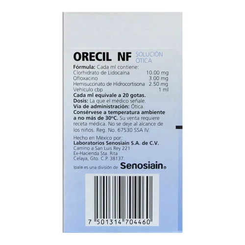 Comprar Orecil Nf 100/3/2.5 Mg Con 10 Ml De Solución