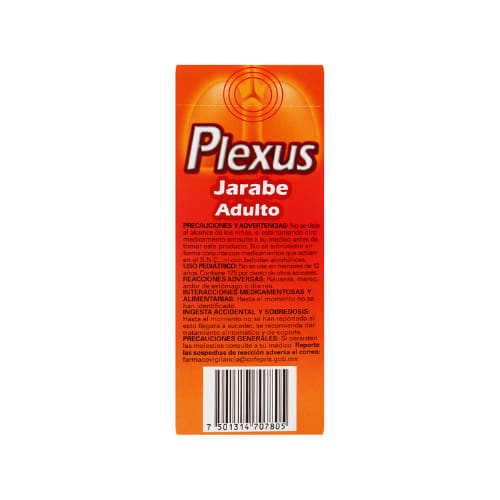 Plexus Para Adulto 225/225 Mg Con 150 Ml De Jarabe