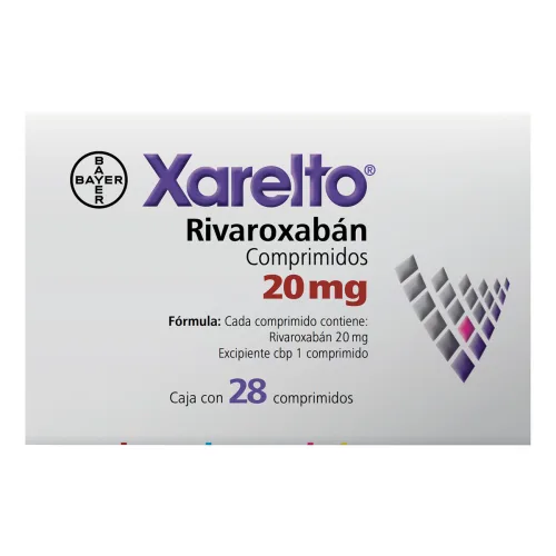 Comprar Xarelto 20 Mg Con 28 Comprimidos