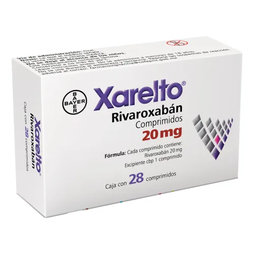 Xarelto 20 Mg Con 28 Comprimidos