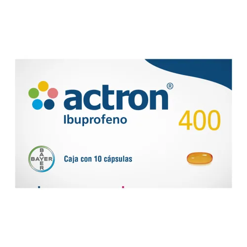 Comprar Actron 400 Mg Con 10 Cápsulas