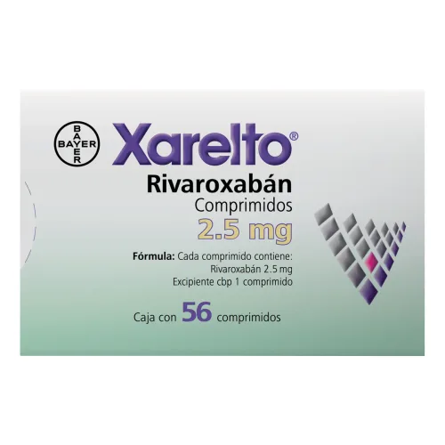 Comprar Xarelto 2.5 Mg Con 56 Comprimidos