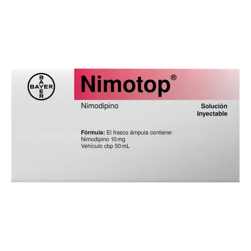 Nimotop 10 Mg Con Frasco Ámpula 50 Ml