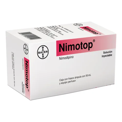 Nimotop 10 Mg Con Frasco Ámpula 50 Ml