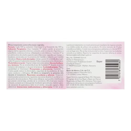 Canesten V 2% Con 20 G De Crema