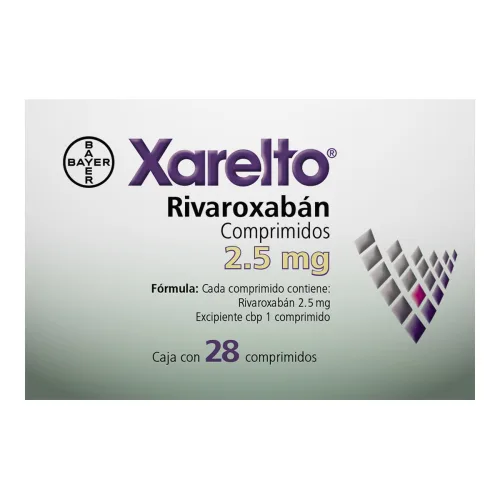 Xarelto 2.5 Mg Con 28 Comprimidos