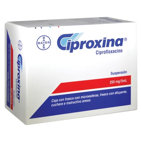 Ciproxina Ciprofloxacino 250 Mg Suspensión Con 100 Ml