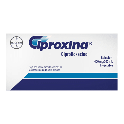 Comprar Ciproxina 400 Mg Solución Inyectable Con 1 Frasco Ámpula