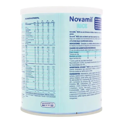 Novamil Rice Fórmula Infantil A Partir Del Nacimiento 400 G