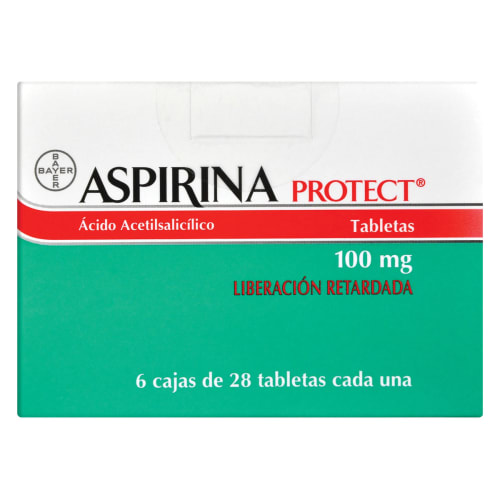 Comprar Aspirina Protect 100 Mg Pack 6 Cajas Con 28 Tabletas