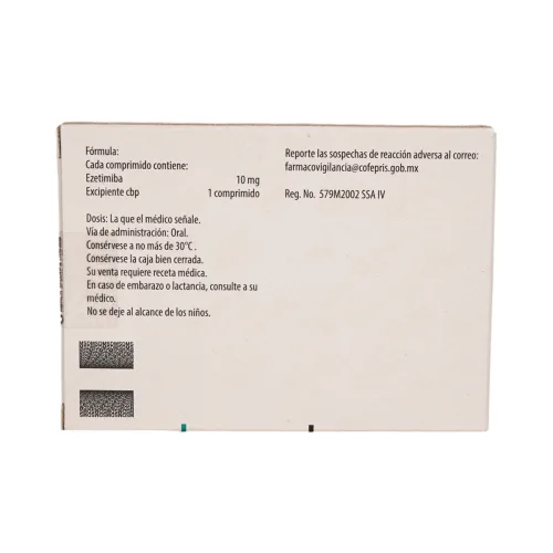 Comprar Ezetrol 10 Mg Con 10 Comprimidos