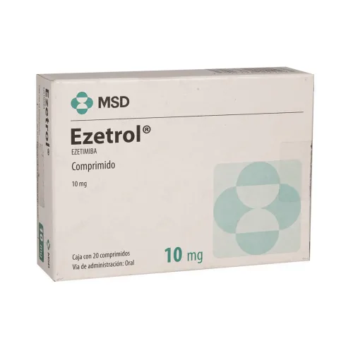 Comprar Ezetrol 10 Mg Con 20 Comprimidos