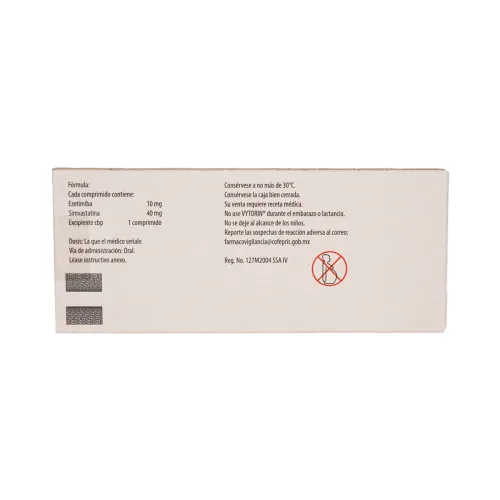 Vytorin 10/40 Mg Con 14 Comprimidos