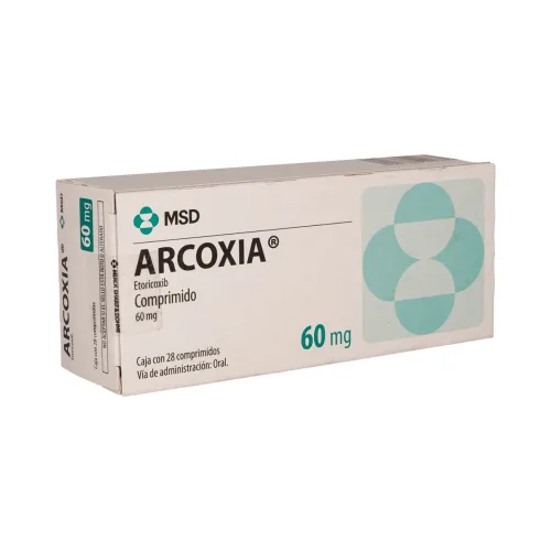 Comprar Arcoxia 60 Mg Con 28 Tabletas