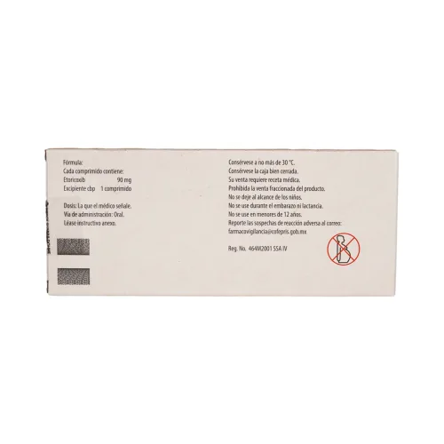 Comprar Arcoxia 90 Mg Con 14 Comprimidos