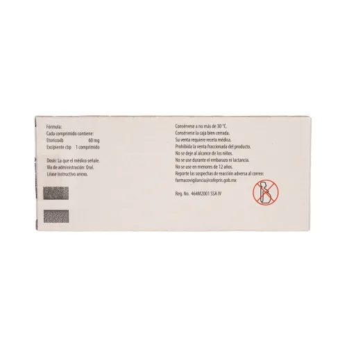 Arcoxia 60 Mg Con 7 Comprimidos