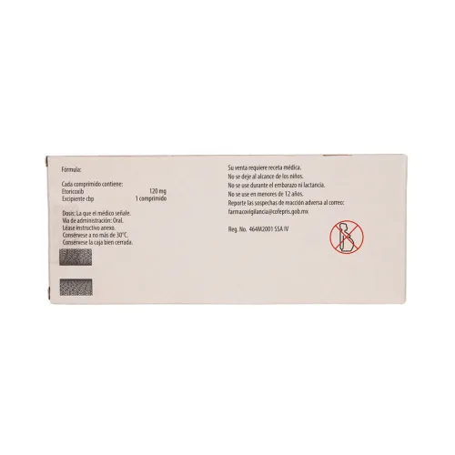 Arcoxia 120 Mg Con 7 Comprimidos